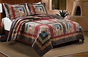 Greenland Home 2-Piece Colorado Cabin Quilt Set, Twin