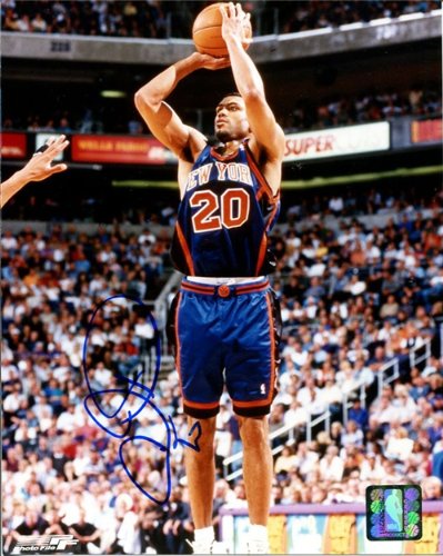 Allan Houston Autographed/Signed 8x10 Photo