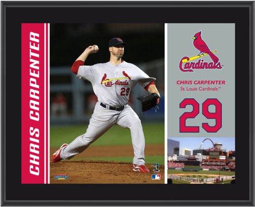 Chris Carpenter Plaque | Details: St. Louis Cardinals, Sublimated, 10x13, MLB Plaque
