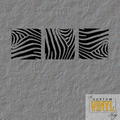 Decals on Decals Zebra Print Panels Vinyl Wall Art Decal Sticker Decor