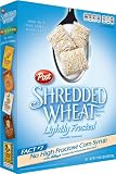 Post Shredded Wheat Lightly Frosted Cereal, Spoon Size, 19-Ounce Boxes (Pack of 4)