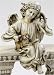 15.5 Sitting Angel With Puppy Dog Outdoor Garden Statue #47085