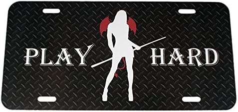 Play Hard Novelty License Plate