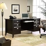 Shoal Creek Executive Desk Jamocha Wood Finish