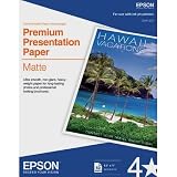 Epson Heavyweight 8 1/2 x 11 Inch Matte Paper, 50 Sheets (S041257)