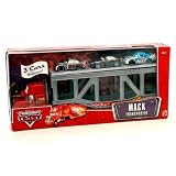 Disney / Pixar CARS Movie 1:55 Die Cast Figure 3-Pack Mack Transporter with Bumper Save, Bob Cutlass and Nitroade