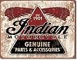 Indian - Geniune Parts Metal Tin Sign 16"W x 12.5"H