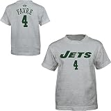 Reebok New York Jets Brett Favre Youth Name & Number T-Shirt- Grey
