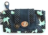 Lounge Fly Green Sparrows BLack Multi-purpose Wallet * HOT Holdiay Item *