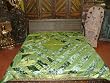 5pc Velvet Bedspread Lunar Green Coverlet King Sofa Throws Bedding