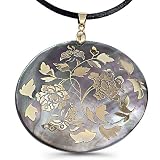 Pearl Shell Pendant - Rose-Flower Inspired Design