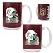 Miami Dolphins NFL 2pc Gameball Ceramic Mug Set - Helmet logo
