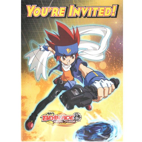 Beyblade Invitations