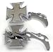 maltese5  - Harley Davidson Chrome Billet Maltese Cross Mirrors