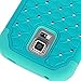 Galaxy S5 Active Case, Style4U Galaxy S5 Active Studded Rhinestone Crystal Bling Hybrid Armor Case Cover for Samsung Galaxy S5 Active G870 with 1 HD Screen Protector and 1 Stylus (Not for Samsung Galaxy S5) [Teal / Mint Green]