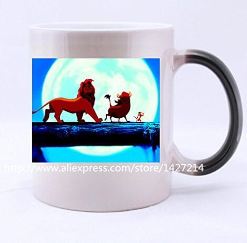 the king of lion simba anime 2 sides white Mug Ceramic Coffee Milk, morphing mugs