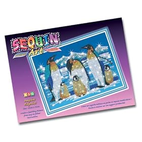 Sequin Art and Beads Penguins