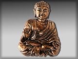 Silver Star "Buddha' Copper Belt Buckle