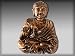 Silver Star "Buddha' Copper Belt Buckle