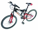 Dyno Ranger Boys Dual Suspension Mountain Bike  - Red/Black, 24-inch