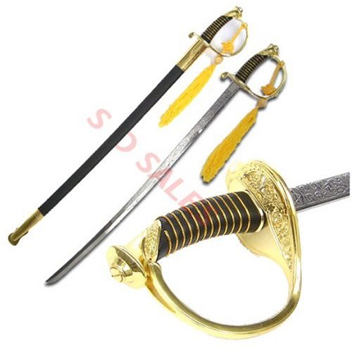 Gold USMC Marine Corps Dress Uniform Officer NCO Sword