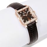 BULOVA Watches:Bulova Ladies- Diamond-Accented Leather Strap Watch