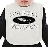 Master Baiter Slogan ネクタイを有する有機ビブ Medium