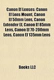 51XdqgZTYQL. SL160  Canon Ef Lenses: Canon Ef Lens Mount, Canon Ef 50mm Lens, Canon Extender Ef, Canon Ef 85mm Lens, Canon Ef 70 200mm Lens, Canon Ef 135mm Lens