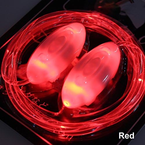3-Mode LED Flashing Light Up Shoelaces Glow Lighting Shoestring for Party Disco Dancing Hip-hop (Red)