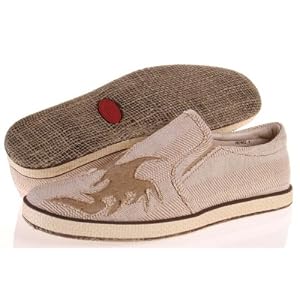 Buy STEVE MADDEN Prowel Mens Slip On Shoes Casual Leather Fabric Raffia Loafers Beige by Steve Madden