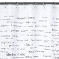 250 Italian Vocabulary Words Shower Curtain
