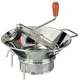 Paderno World Cuisine  8 quart tin food mill with 1/8 inch sieve