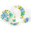 Laurie Gates 53322 16-Piece Phoebe Dinnerware Set, Blue