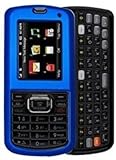 Amzer Rubberized Snap On Crystal Hard Case for LG  Banter AX265 (Blue)