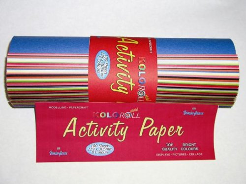 Koloroll Vivid Activity Paper - 80 Sheets of