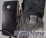 「VenDome 牛革 ウエスタンカービング型押し 長財布 FA-699 ブラック/メンズ/レディース/プレゼント/ホワイトデー/ウォッチ/卒業祝い」の画像