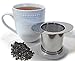 Teablee Loose Tea Strainer - Easily Brews Loose Leaf Tea In Your Cup or Mug - Large Reusable Stainless Steel Tea Filter Basket