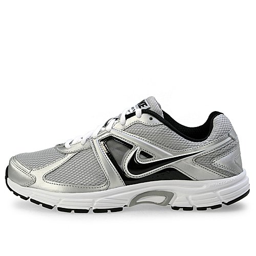 Nike Men's NIKE DART 9 RUNNING SHOES 10.5 (METALLIC SILVER/BLACK/WHITE)