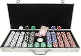650 Poker Chip Set - Complete w/ Case, Cards, Dealer Button