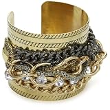 RAIN Gold Rope Chain Cuff Bracelet