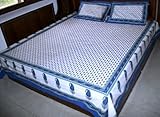 Hand, Block Printed, Multicolored Bedspread Set - Kantha Embroidery - 18