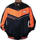 Mtc Marketing NFL Men's Denver Broncos Lateral Track Jacket, Navy/Orange, 4X-Large
