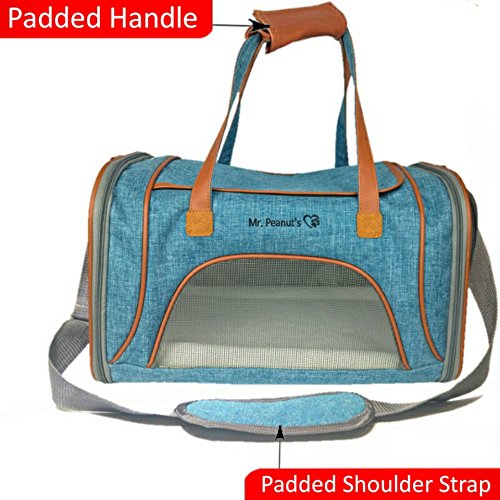 Mr. Peanut’s Airline Approved Soft Sided Pet Carrier, Low Profile
