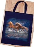 Isländer Tasche - Christina Bötzel - Einkaufstasche Tragetasche Stoffbeutel Beutel Bag Pony Reitsport Pferde Pferd Reiten Geschenk Geburtstag T-Shirt
