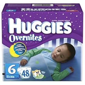 Huggies Overnites Diapers, Size 6, Big Pack, 48-Count Box