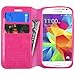 Samsung Galaxy Prevail LTE Case,Samsung Galaxy Core Prime Case,NageBee -Wallet Flip Case Pouch Cover Fold Stand case Premium Leather Wallet Flip Case for Samsung Galaxy Prevail LTE / Samsung Galaxy Core Prime (Leather Wallet Pink)