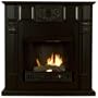 Marquis Gel Fuel Fireplace Vertical Columns Chisel Black Finish