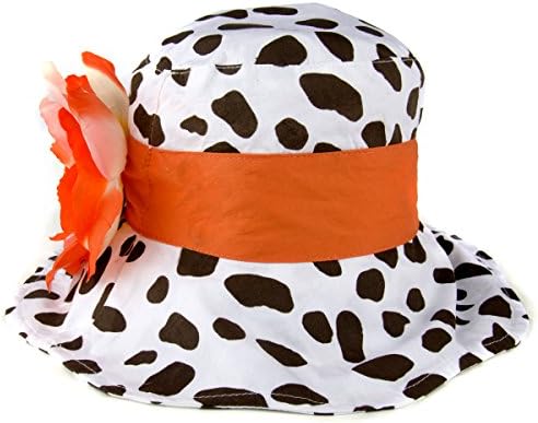 Claire's Little Girl White Floppy Sun Hat with Orange Flower