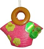 Hot Pink Sequin & Glitter Fun Beach Bag Purse Christmas Ornament #55748