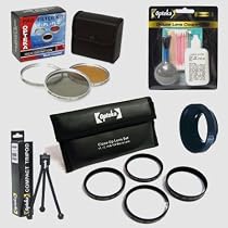 Opteka 58mm EF Lens Accessory Kit for Canon 18-55mm, 28-90mm, 28-150mm, 28-105mm, 70-300 DO IS, 70-300mm IS, 75-300mm, 100-300mm, 24mm, 28mm, 50mm f/1.4, 85mm, 100mm, 65mm, 100mm